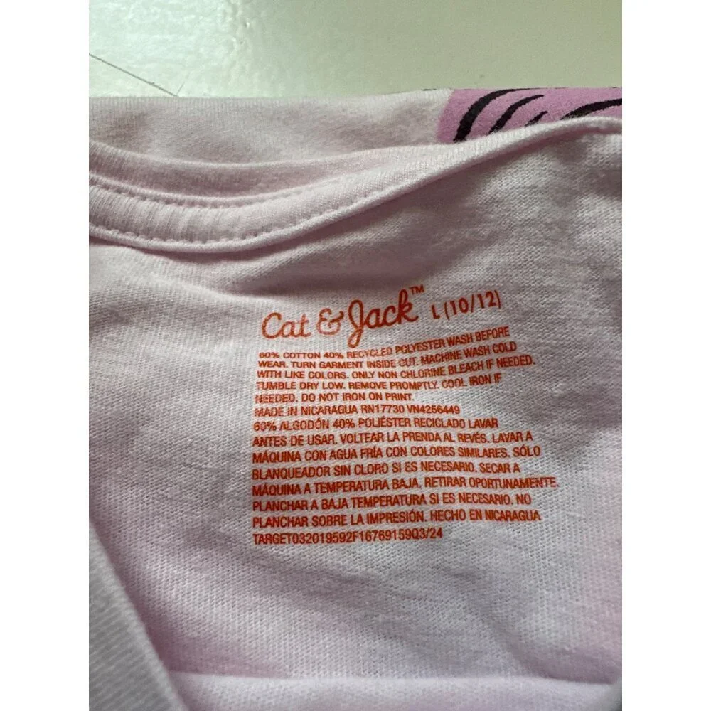 Cat & Jack Girls Graphic Long Sleeve and Leggings Set size L (10/12) NWT